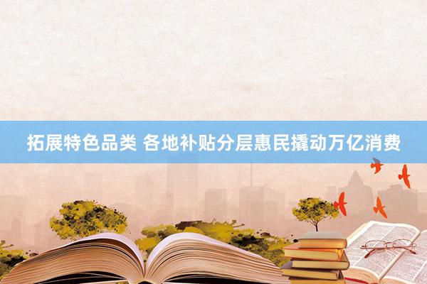 拓展特色品类 各地补贴分层惠民撬动万亿消费