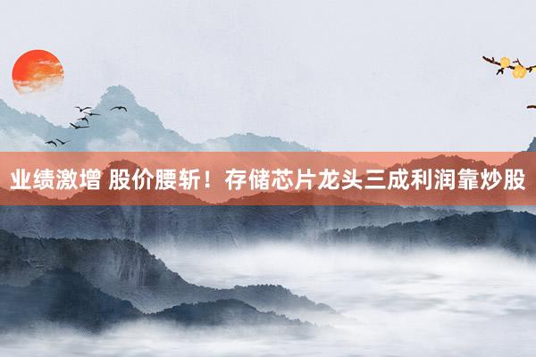 业绩激增 股价腰斩！存储芯片龙头三成利润靠炒股