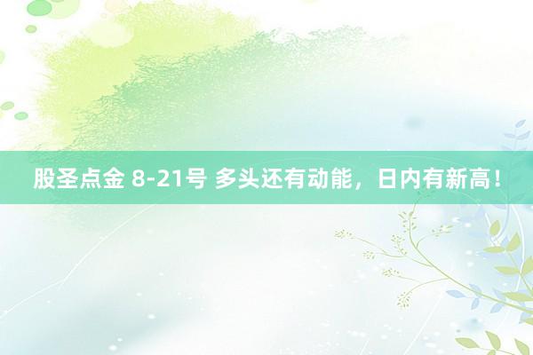 股圣点金 8-21号 多头还有动能，日内有新高！